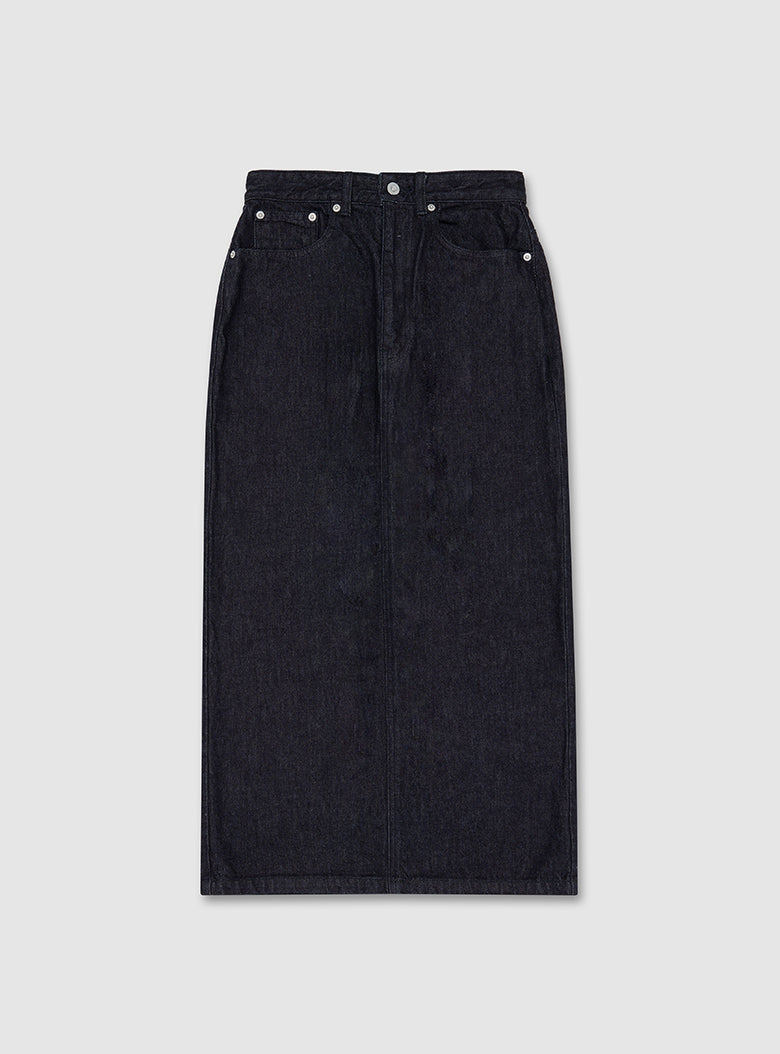 Fishtail Denim Skirt