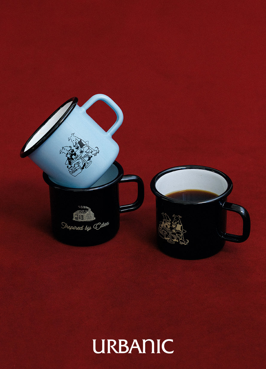 25 Holiday Enamel Cup (Black Café)