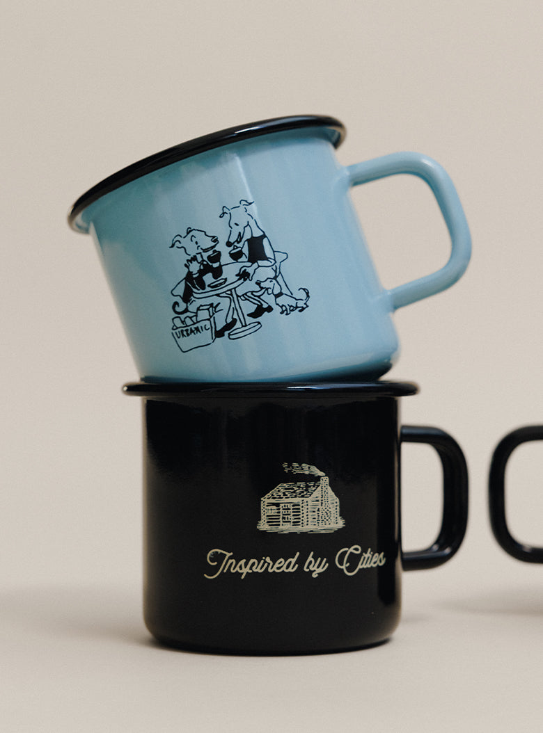 25 Holiday Enamel Cup (Blue Café)