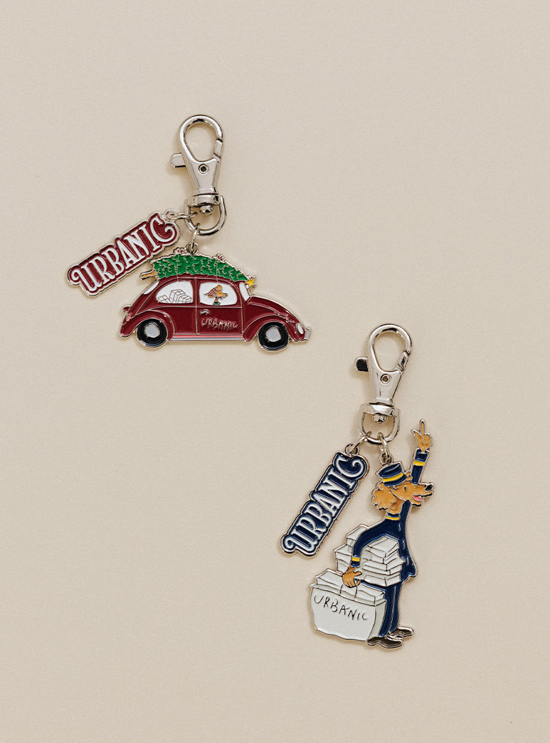 25 Holiday Key Ring (Red Car)