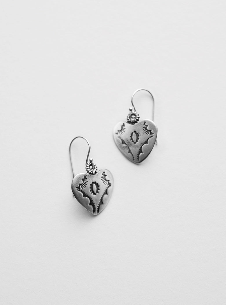 Indian Heart Earrings