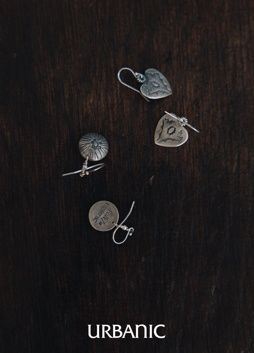 Indian Heart Earrings