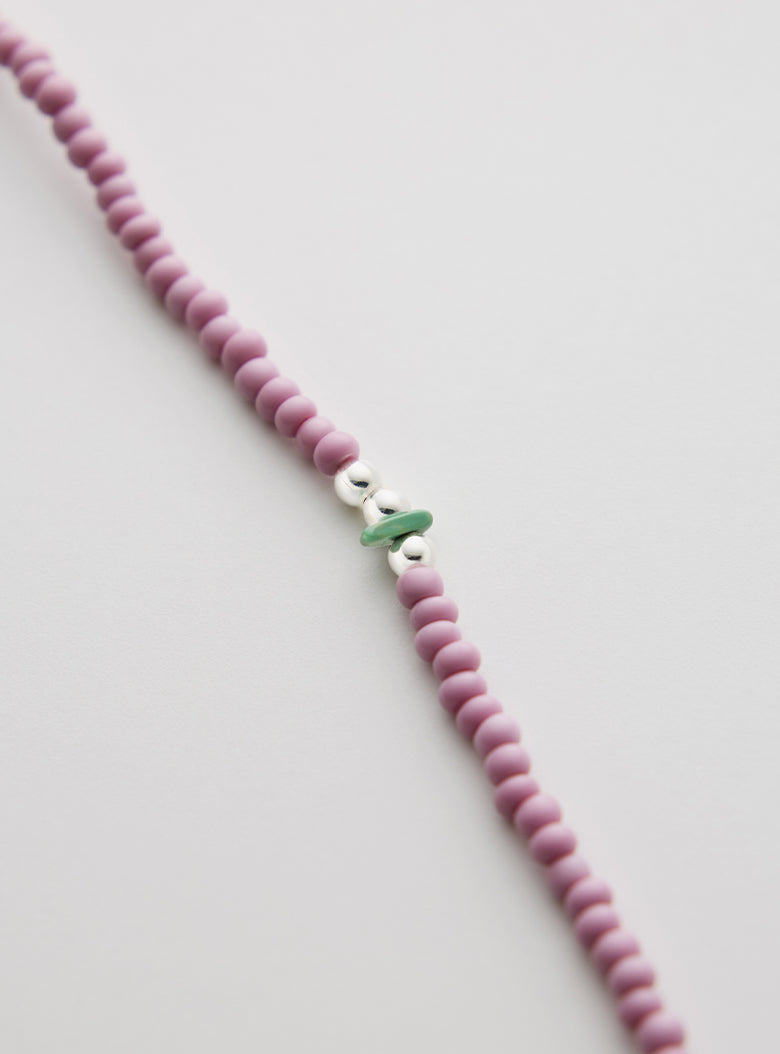 Lavender Venetian Glass Necklace