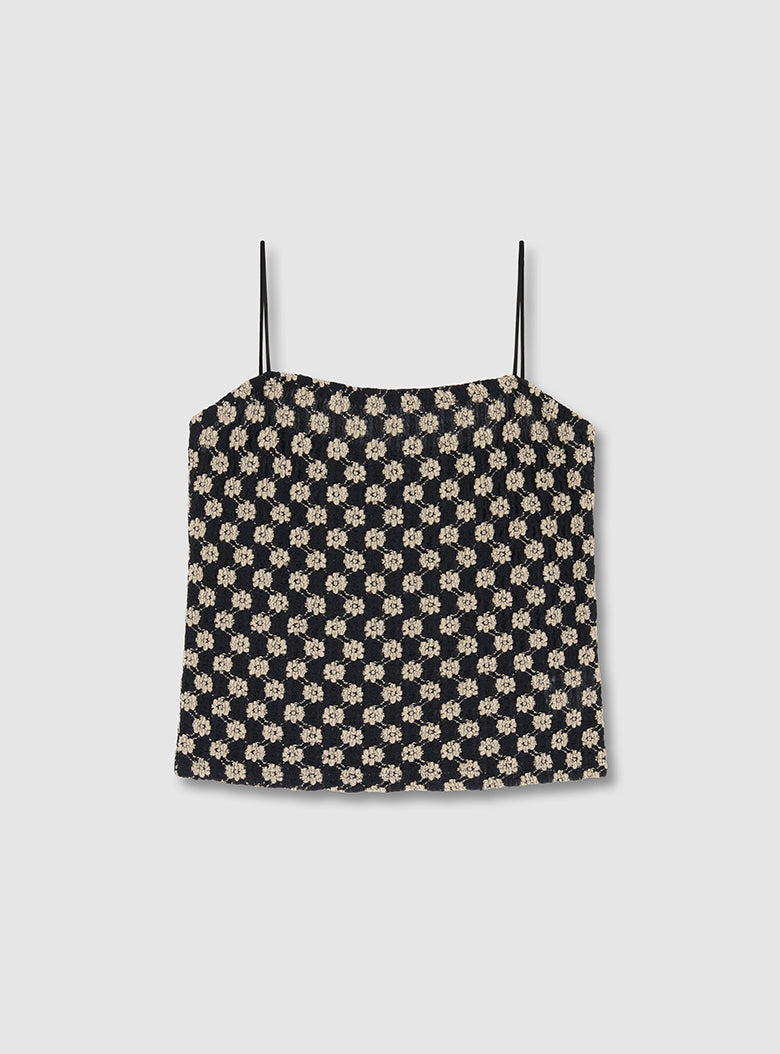 Noir Daisy Tube Top