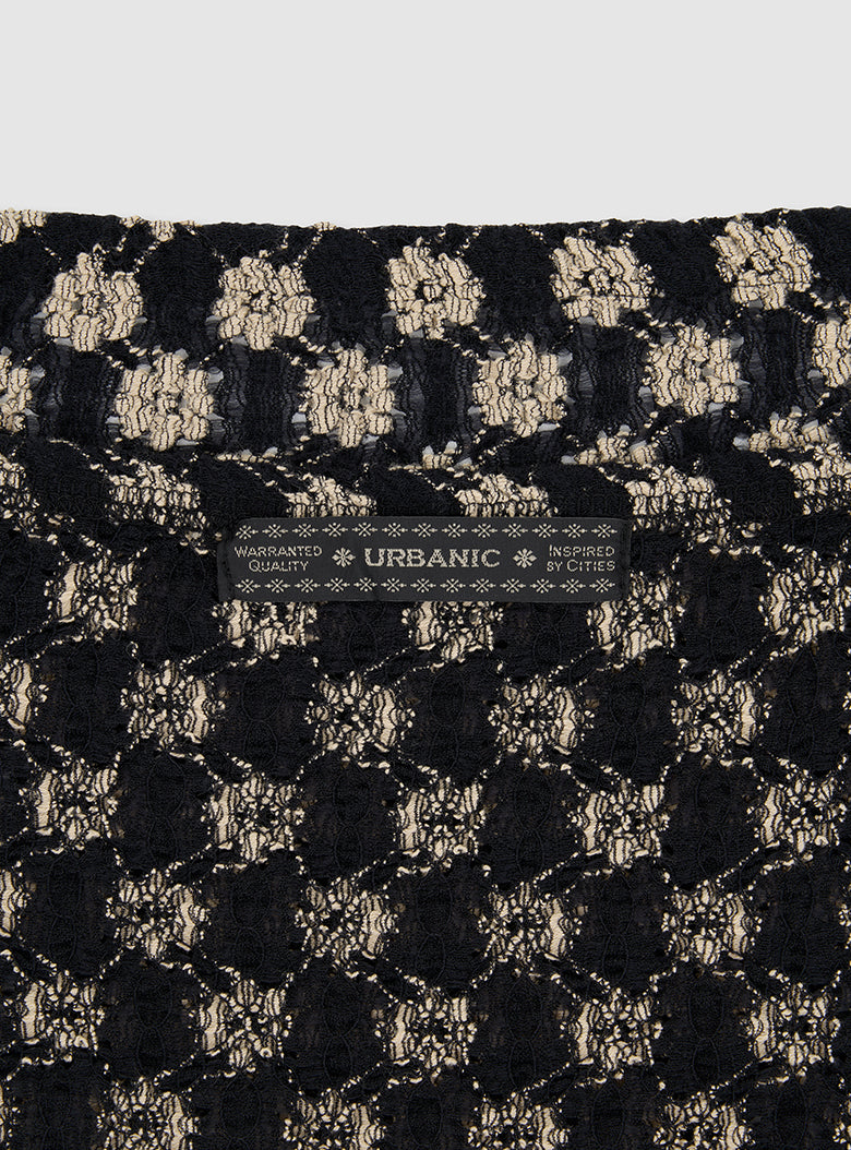 Noir Daisy Tube Top