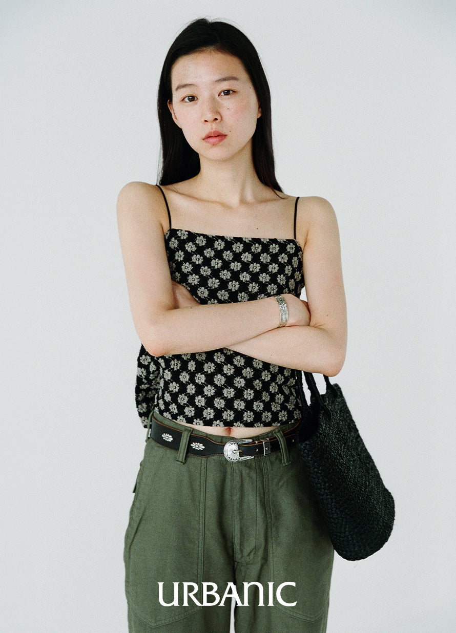 Noir Daisy Tube Top