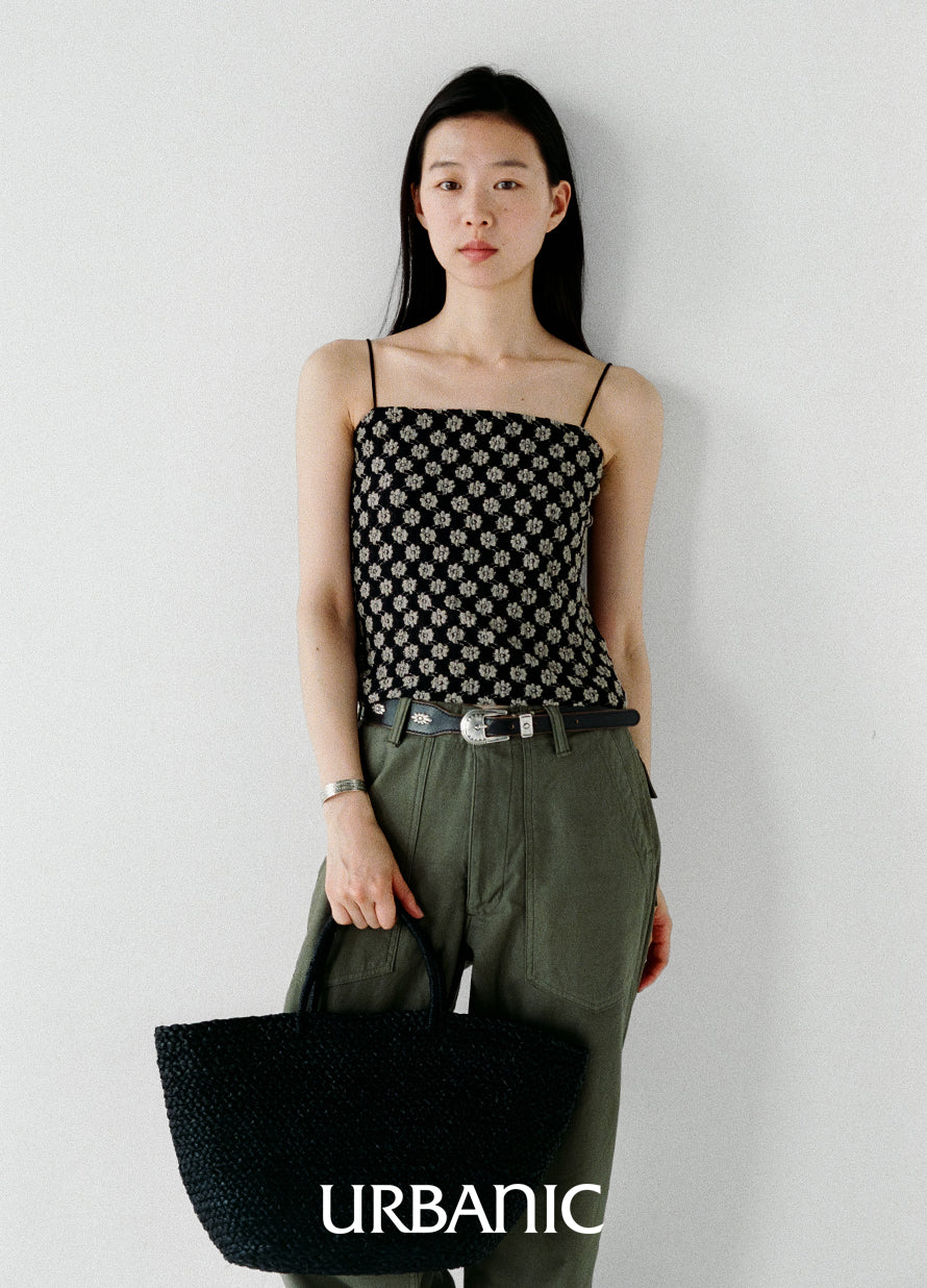Noir Daisy Tube Top