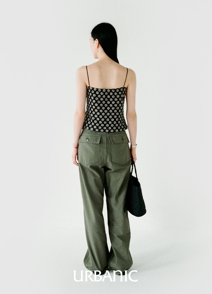 Noir Daisy Tube Top