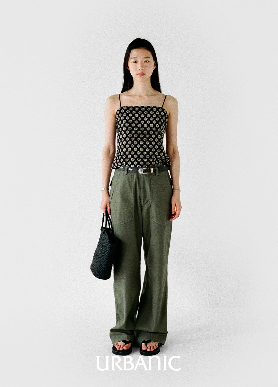 Noir Daisy Tube Top