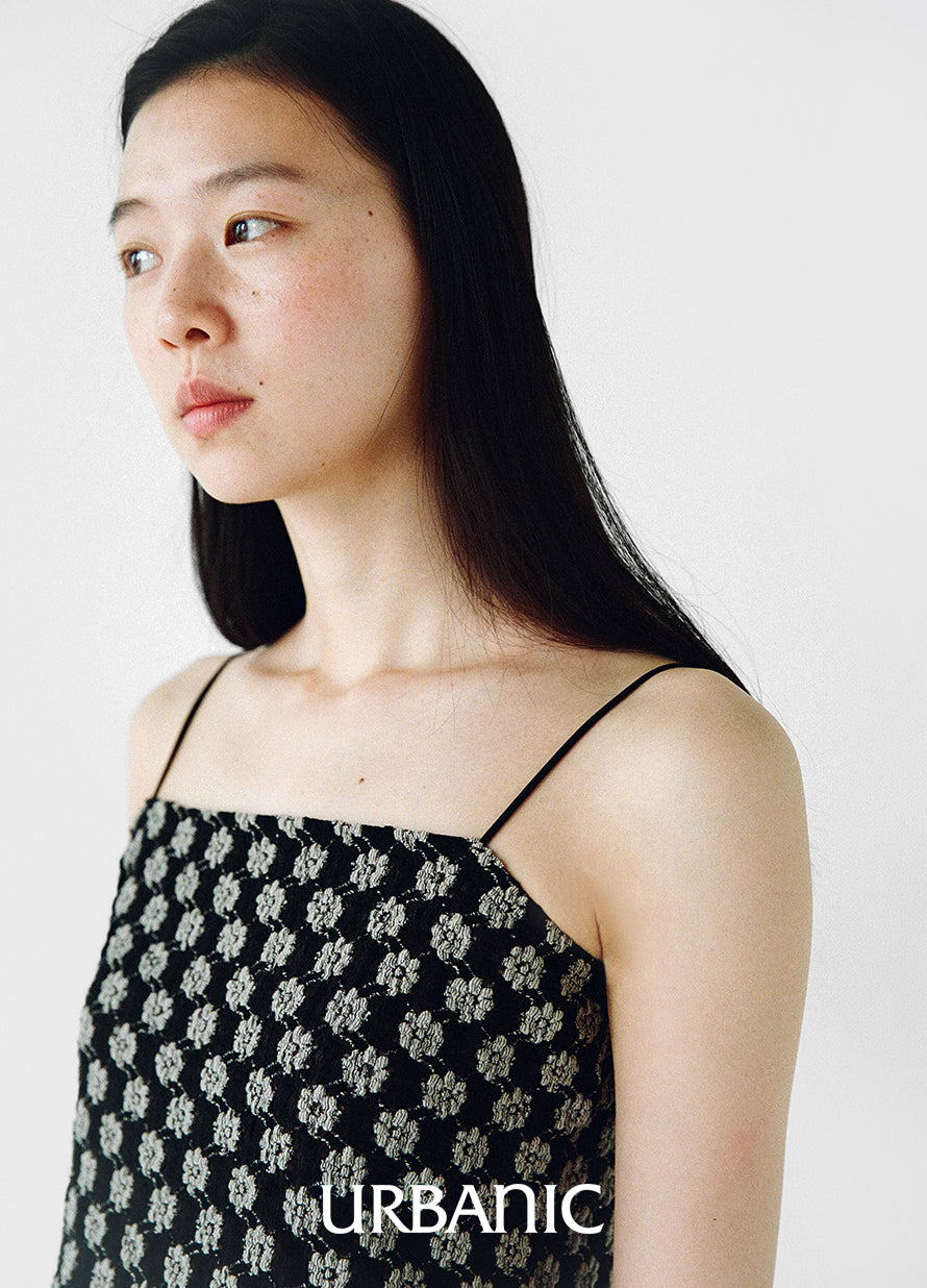 Noir Daisy Tube Top