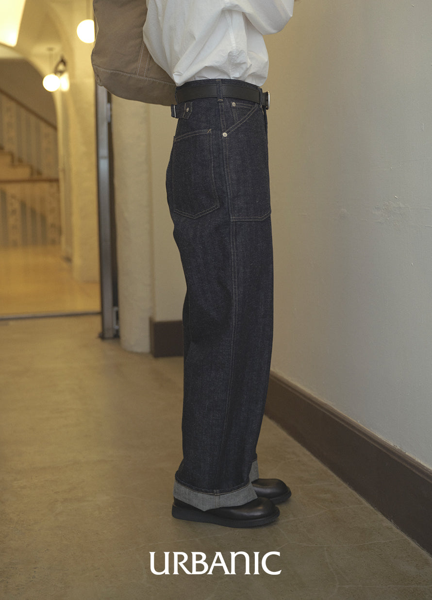 Piccolo Herringbone Denim Pants