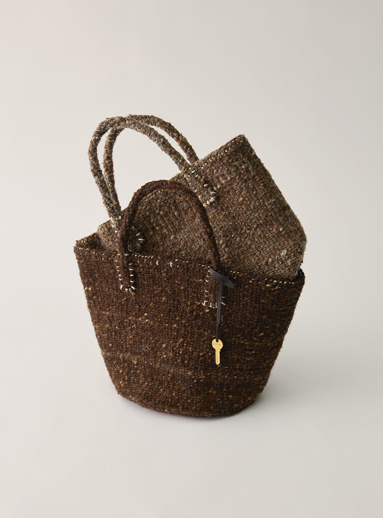 Sisal Wool Basket Bag
