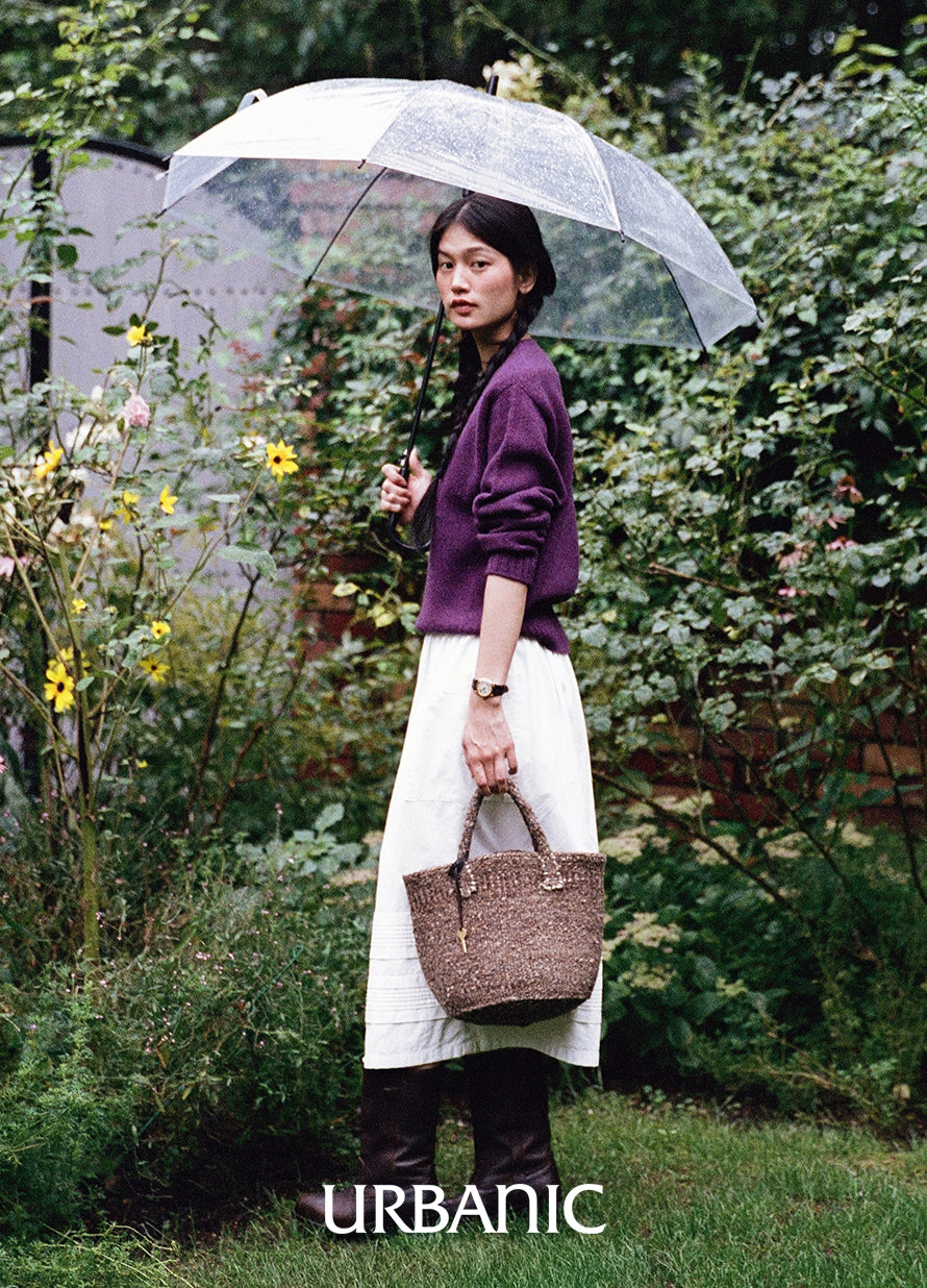 Sisal Wool Basket Bag