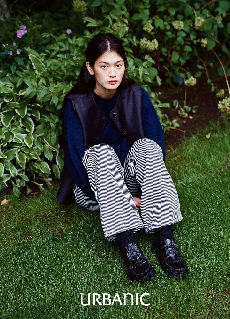 Slub Ribbed Socks