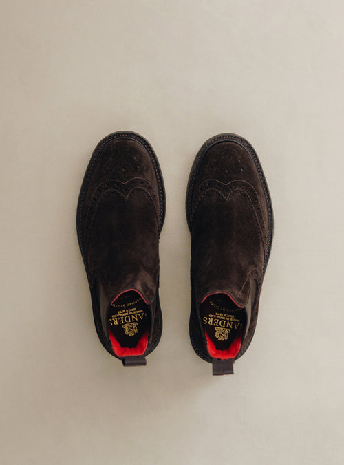 Suede Brogue Chelsea