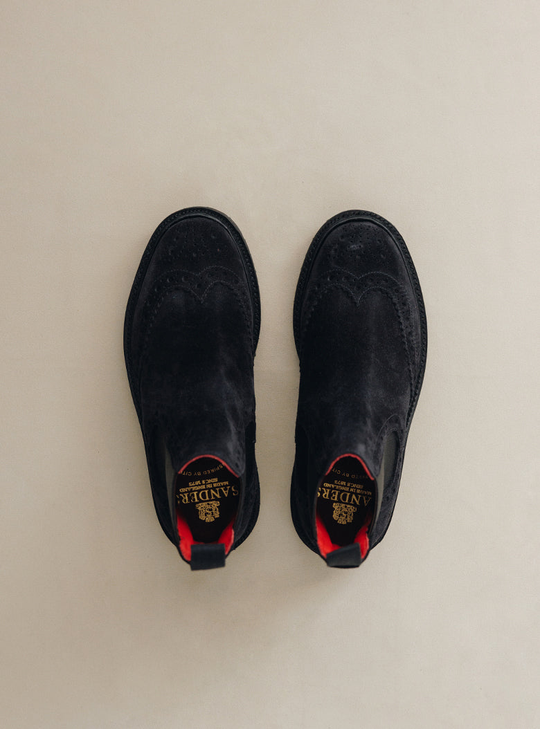Suede Brogue Chelsea
