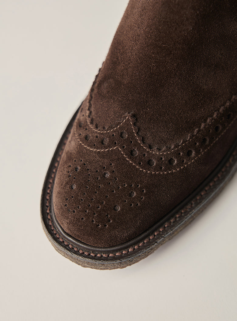 Suede Brogue Chelsea
