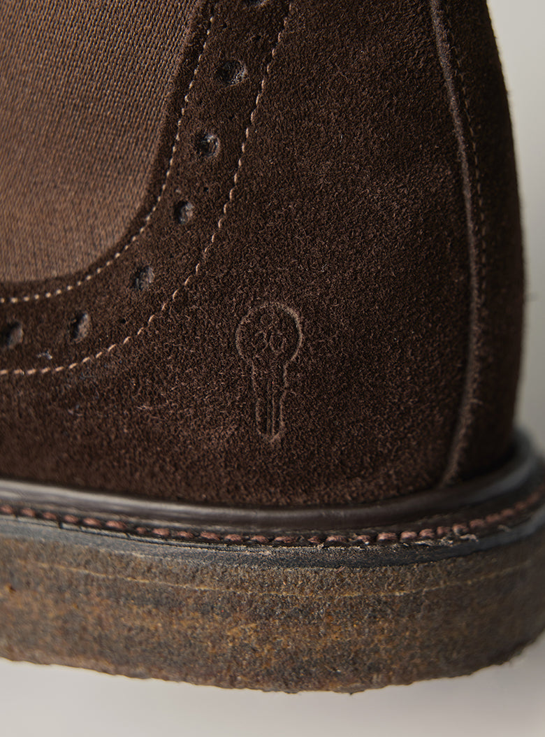 Suede Brogue Chelsea