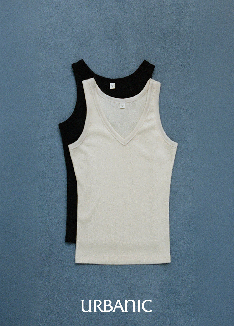 V-neck Sleeveless