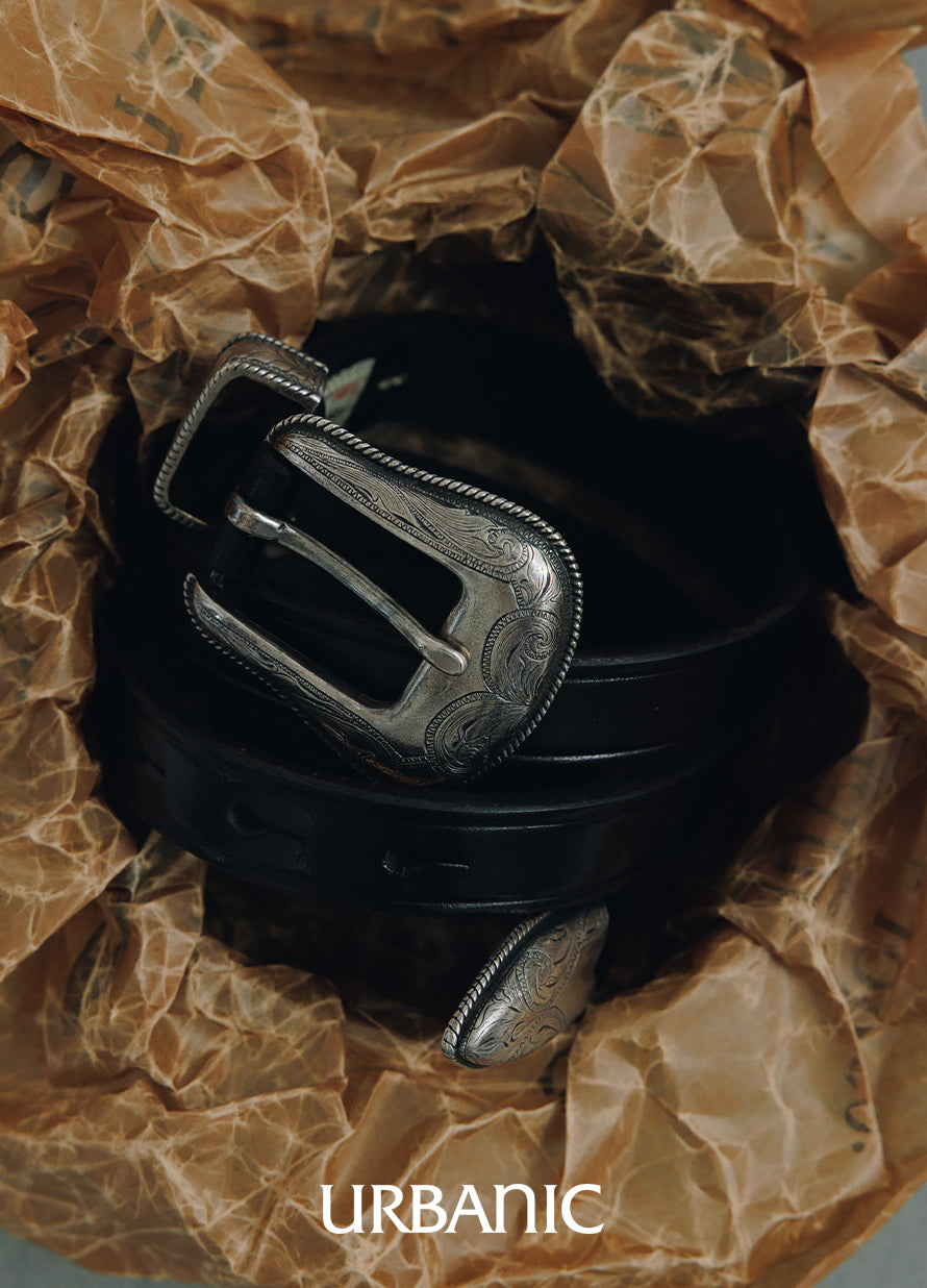 Benz Leather Western Belt