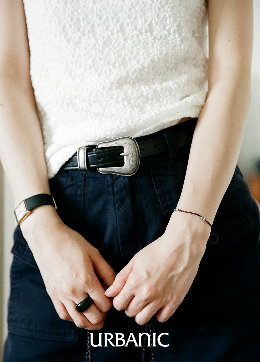 Benz Leather Western Belt