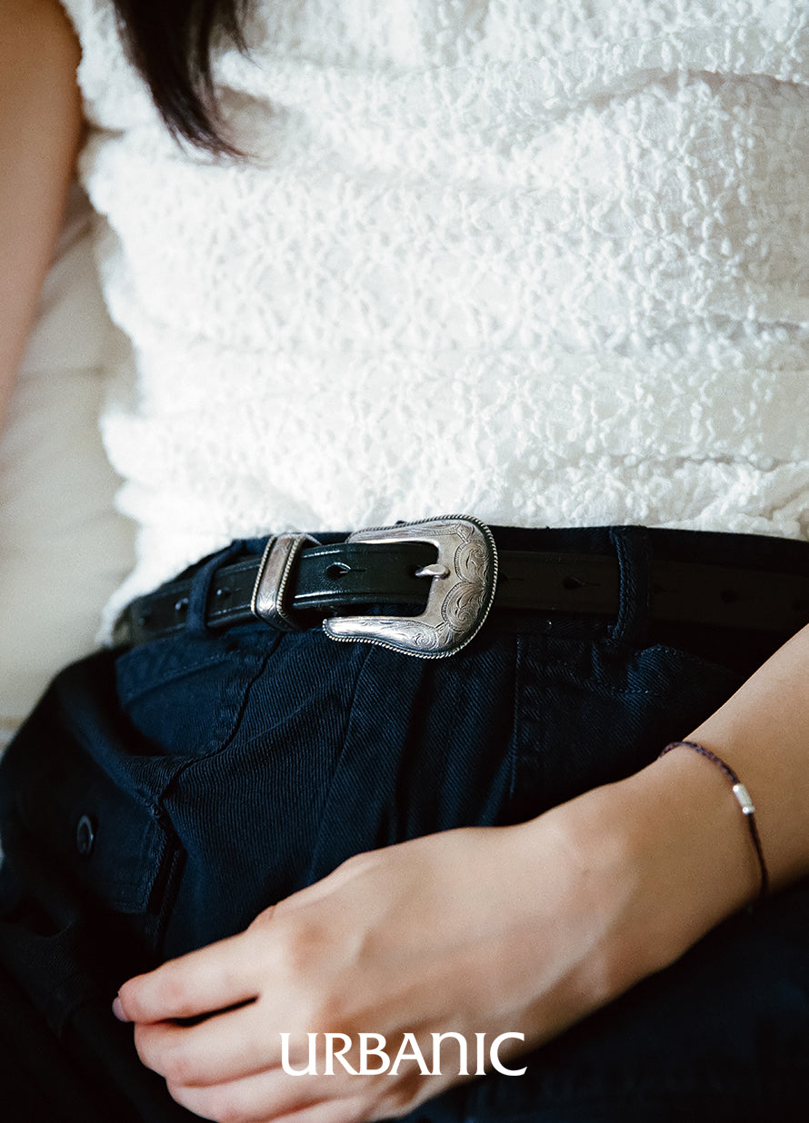 Benz Leather Western Belt