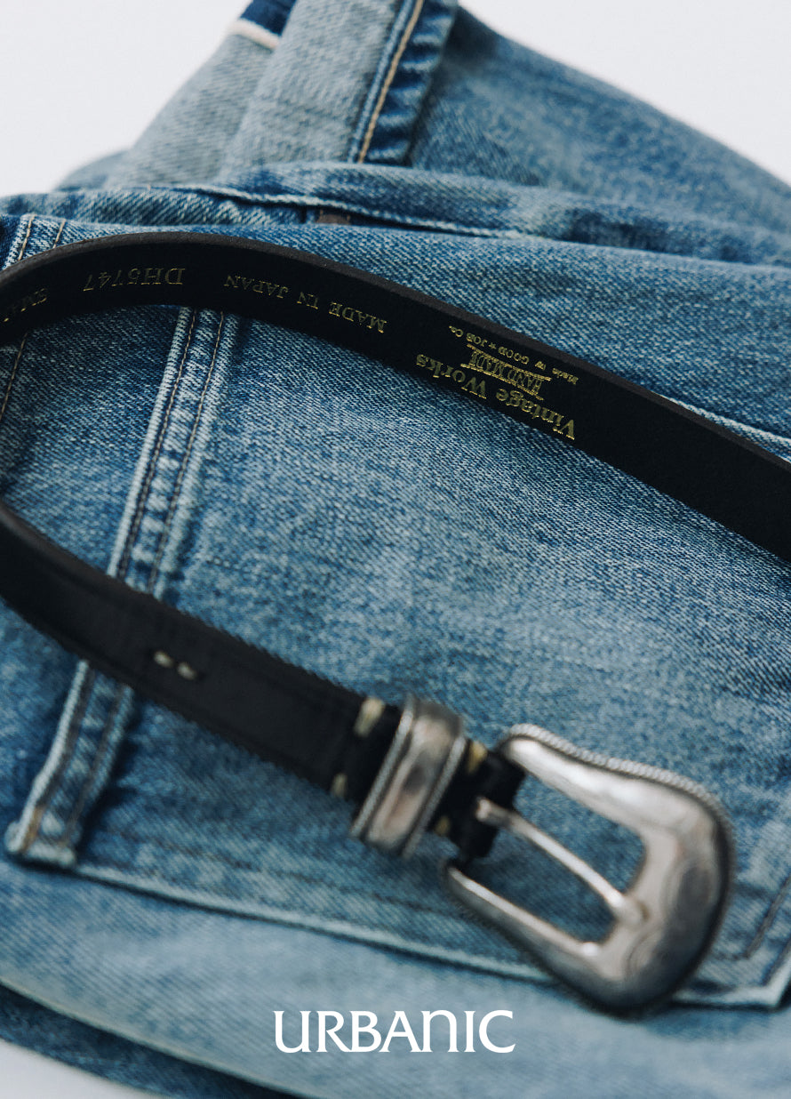 Benz Leather Western Belt