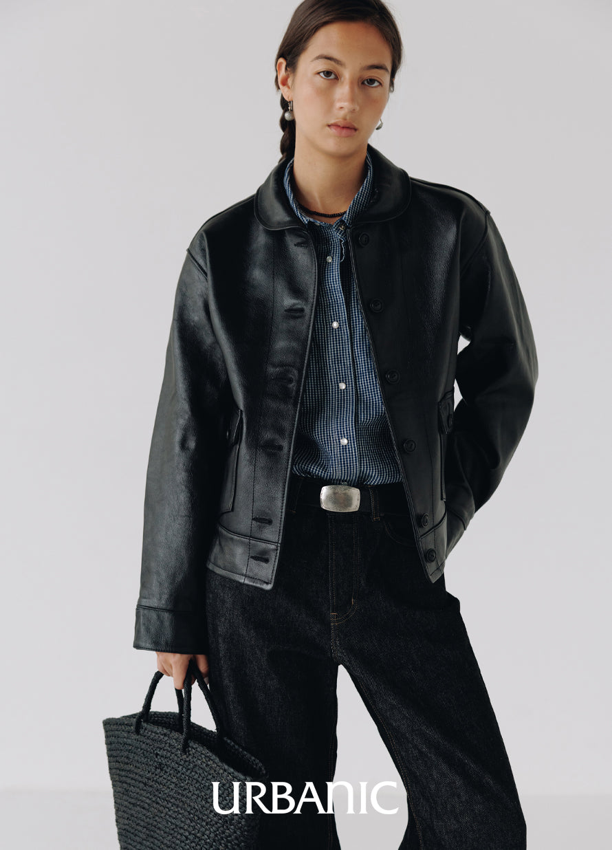 Black Standard Denim Pants