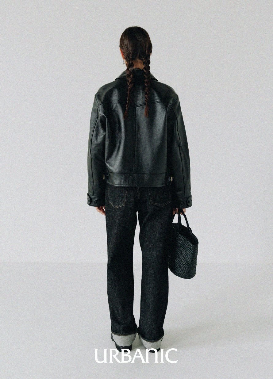 Black Standard Denim Pants