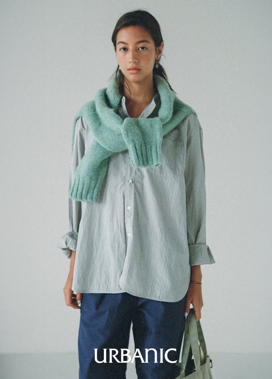 Crease Stripe Band Shirt
