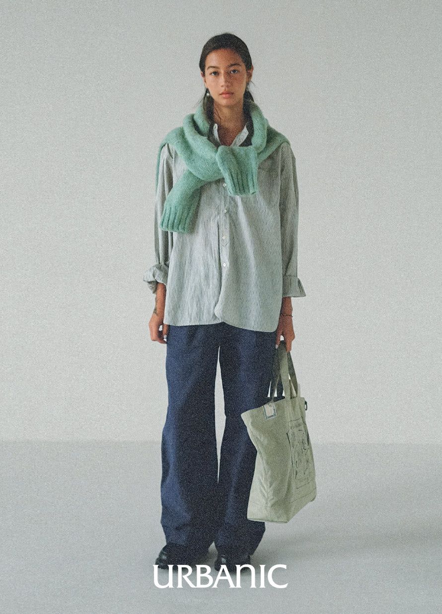 Crease Stripe Band Shirt