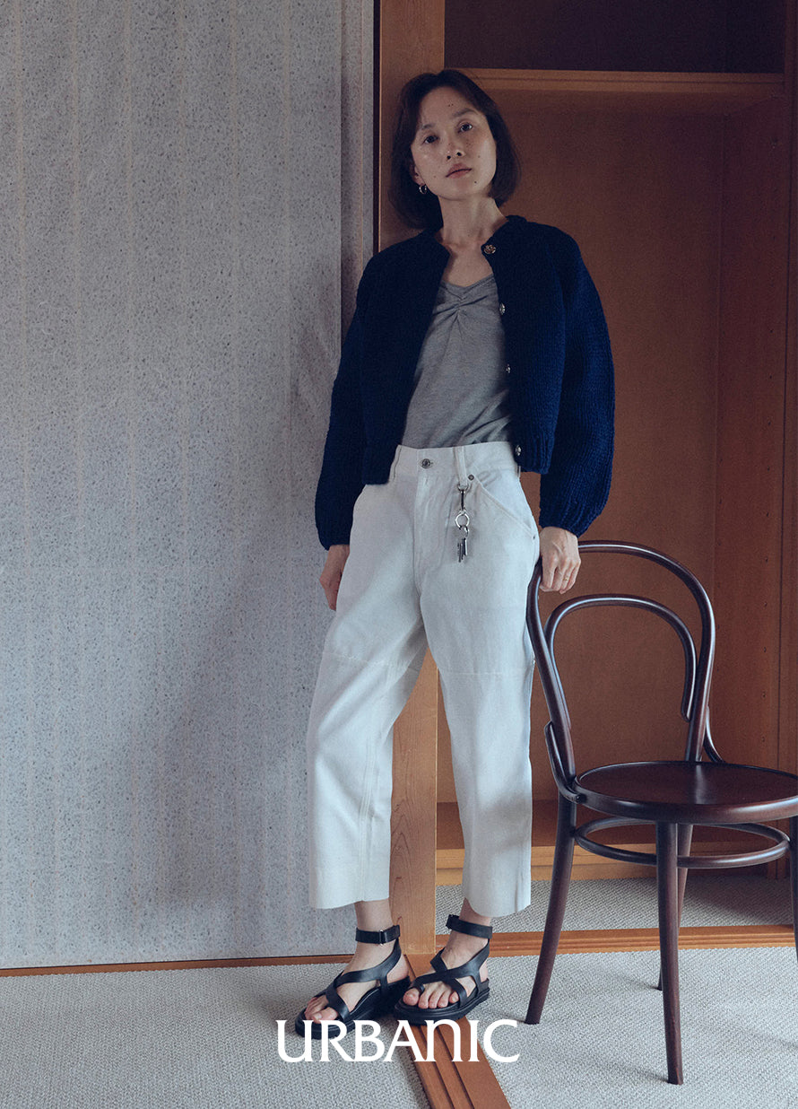 Divided Crop Denim Pants