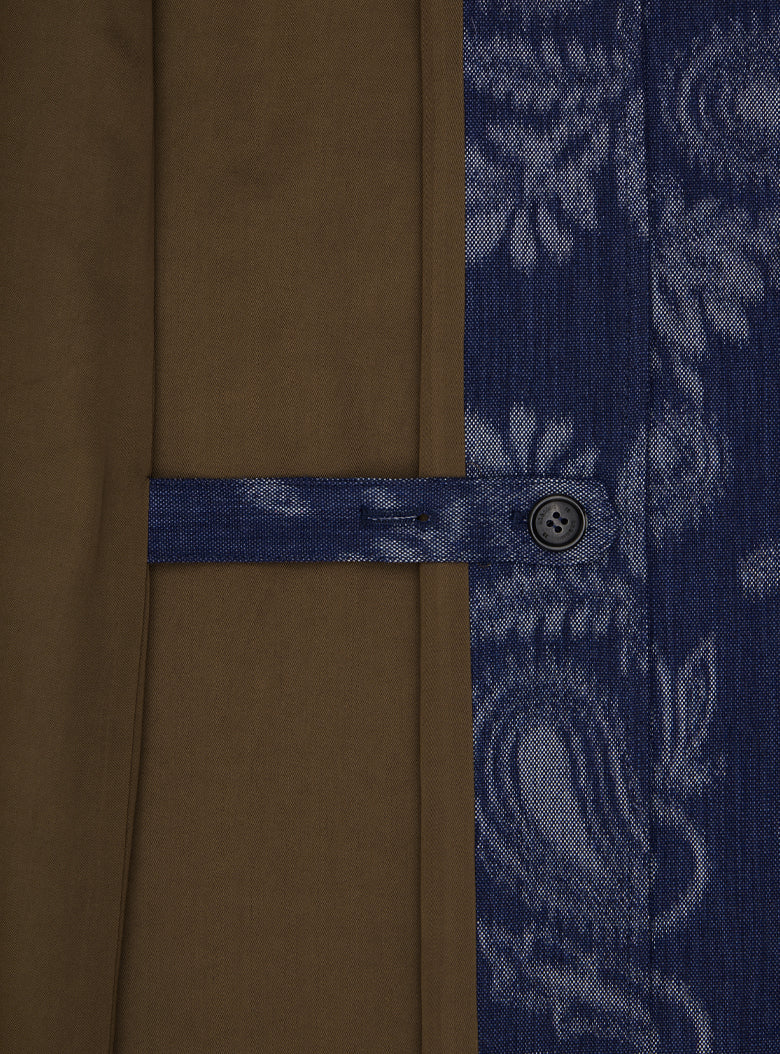 Indigo Paisley Wrap Skirt