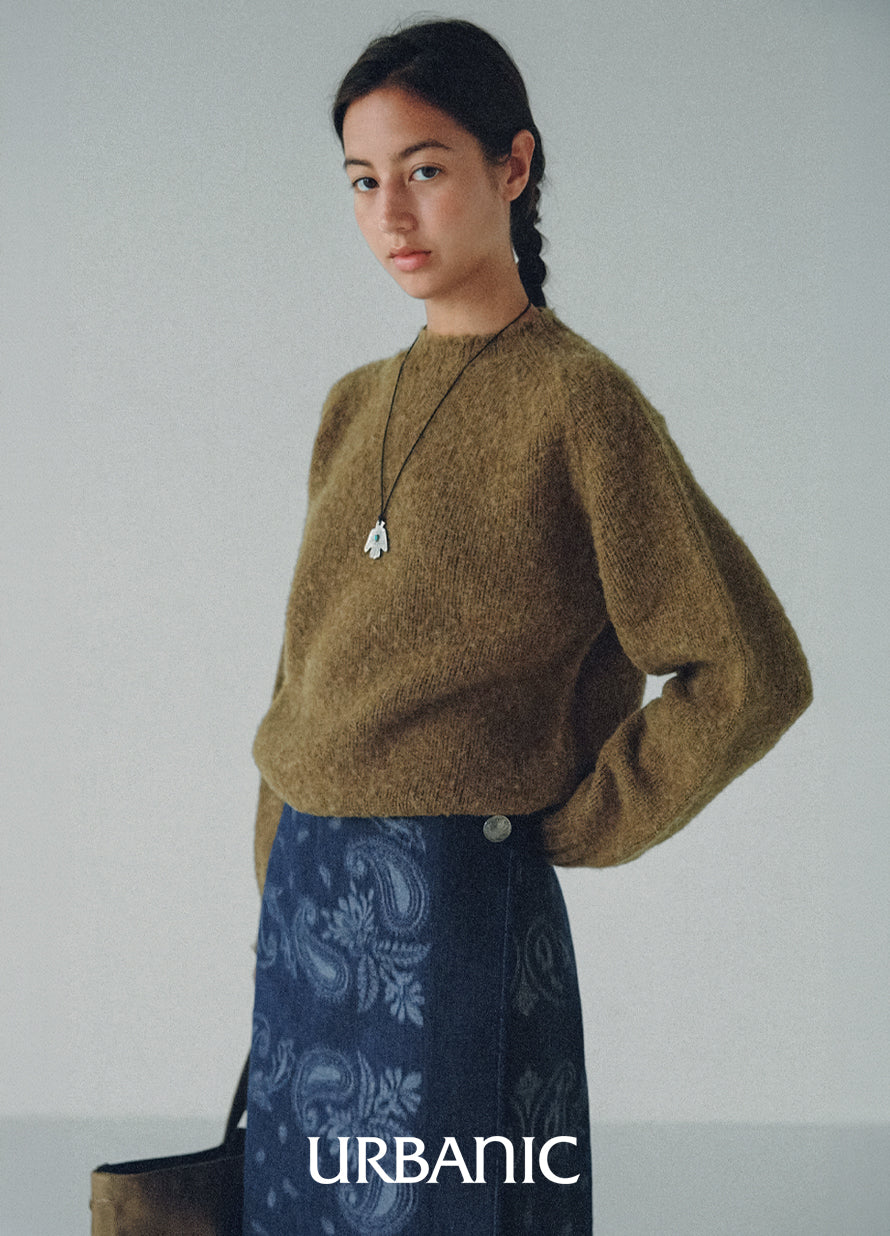 Indigo Paisley Wrap Skirt