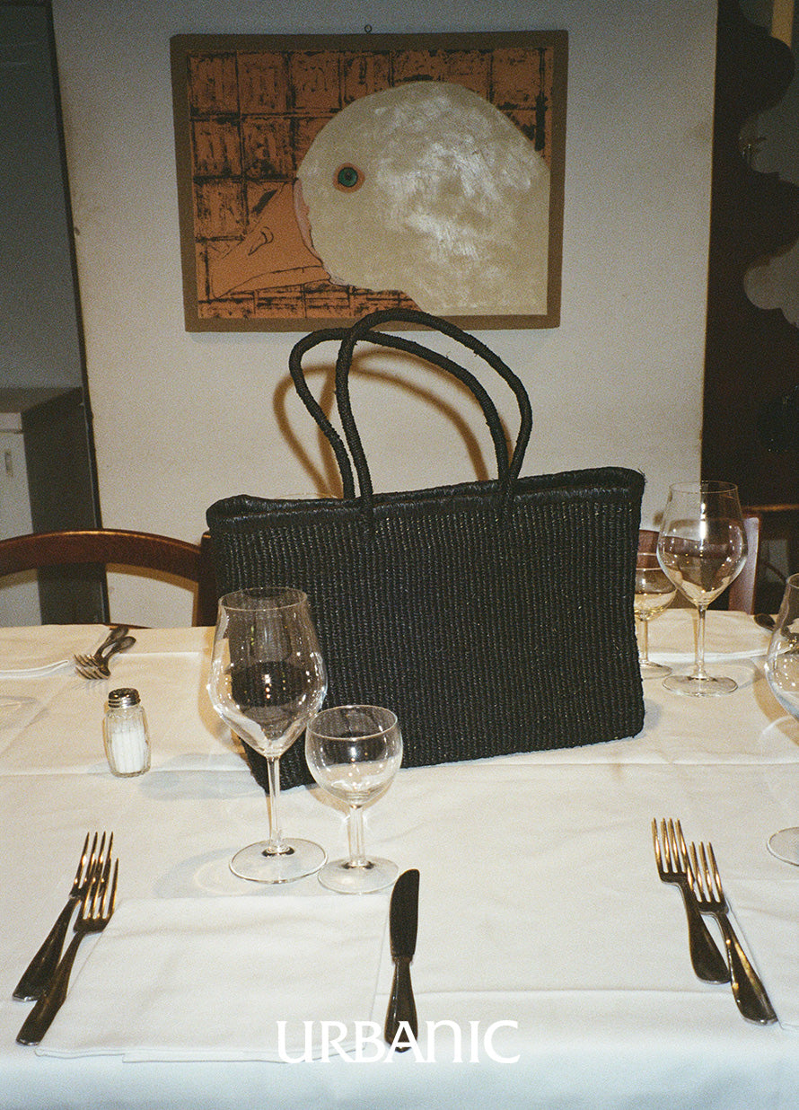 Raffia Shopper Bag