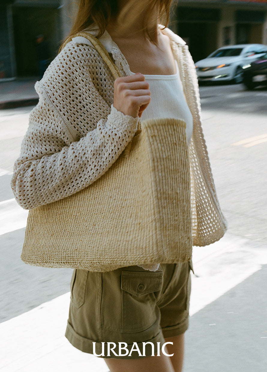 Raffia Shopper Bag