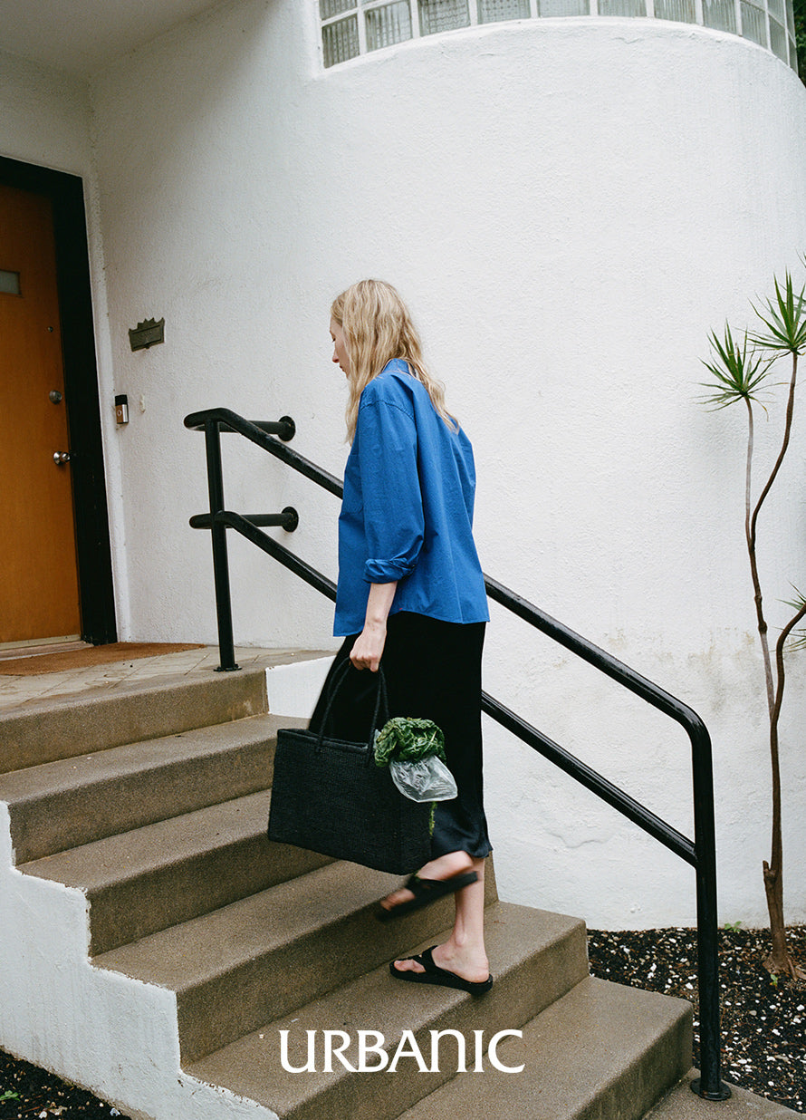 Raffia Shopper Bag