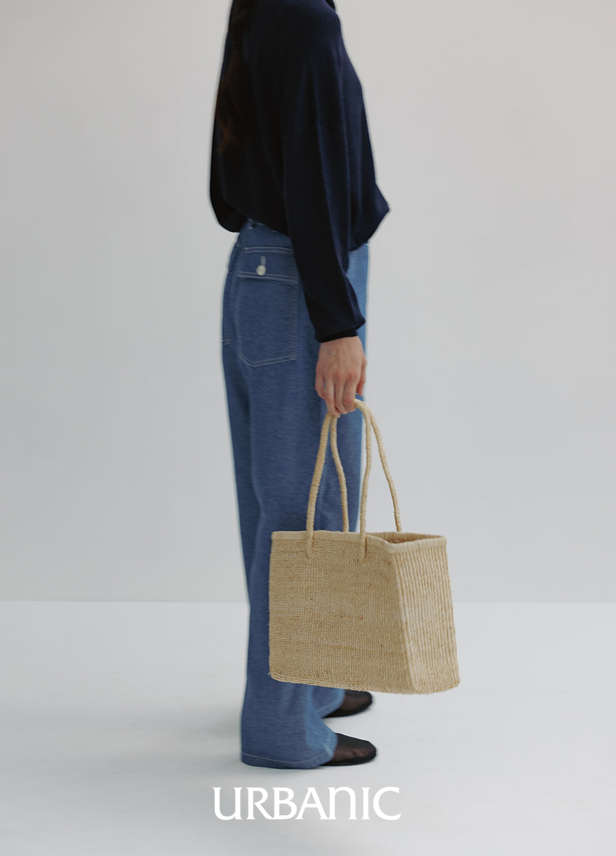 Raffia Shopper Bag