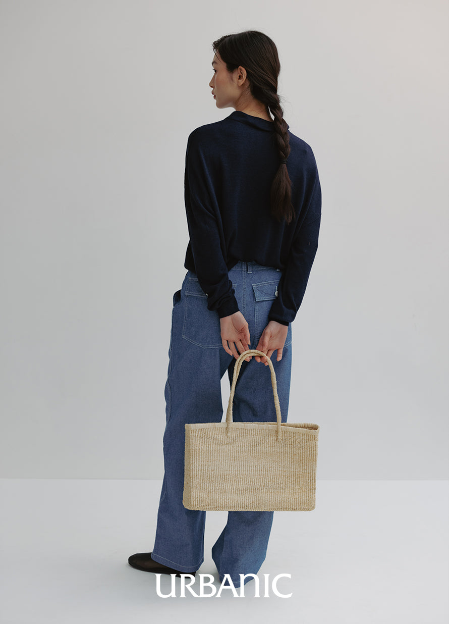 Raffia Shopper Bag