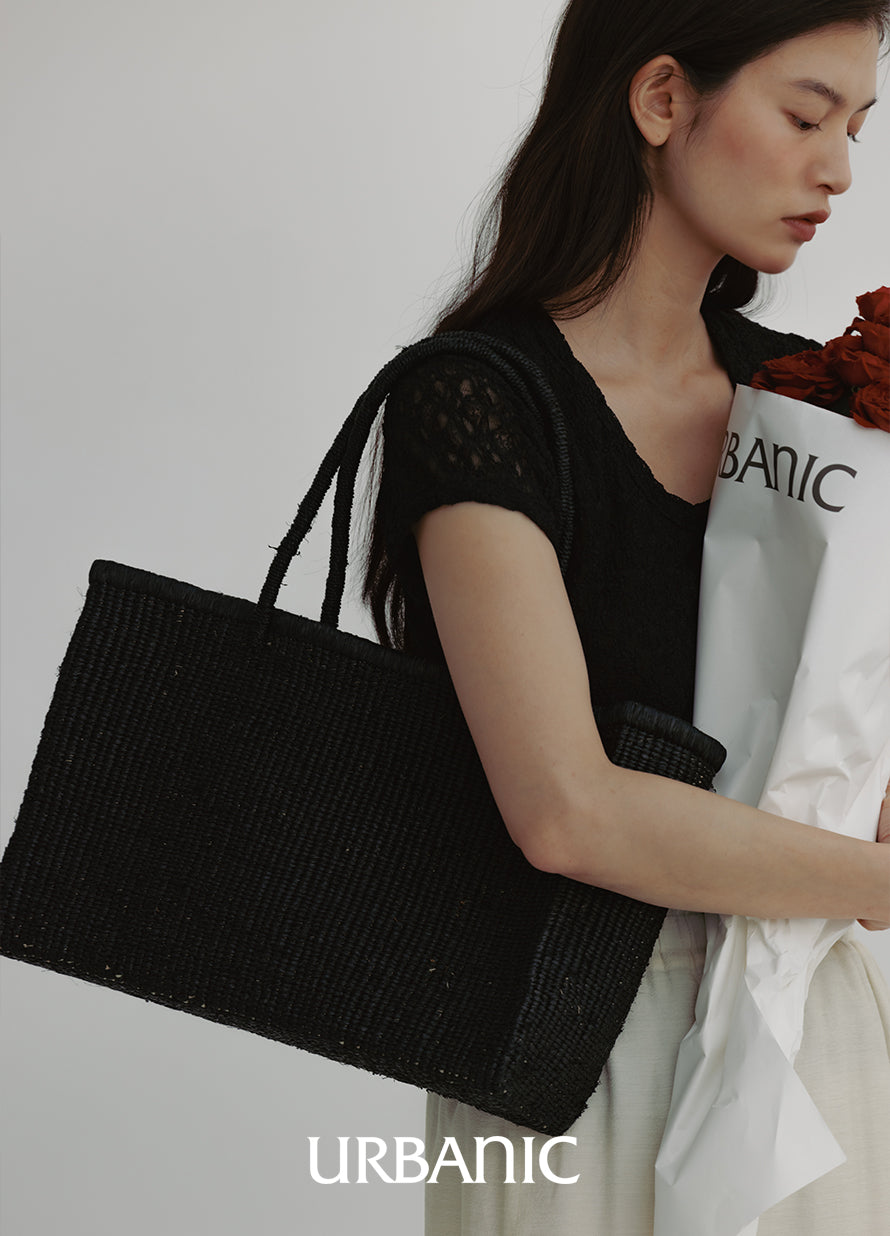 Raffia Shopper Bag