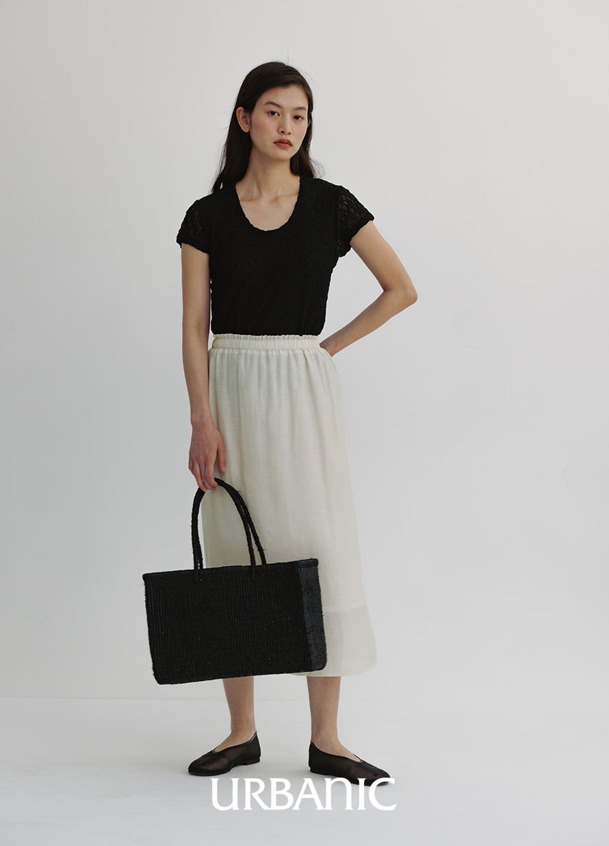 Raffia Shopper Bag