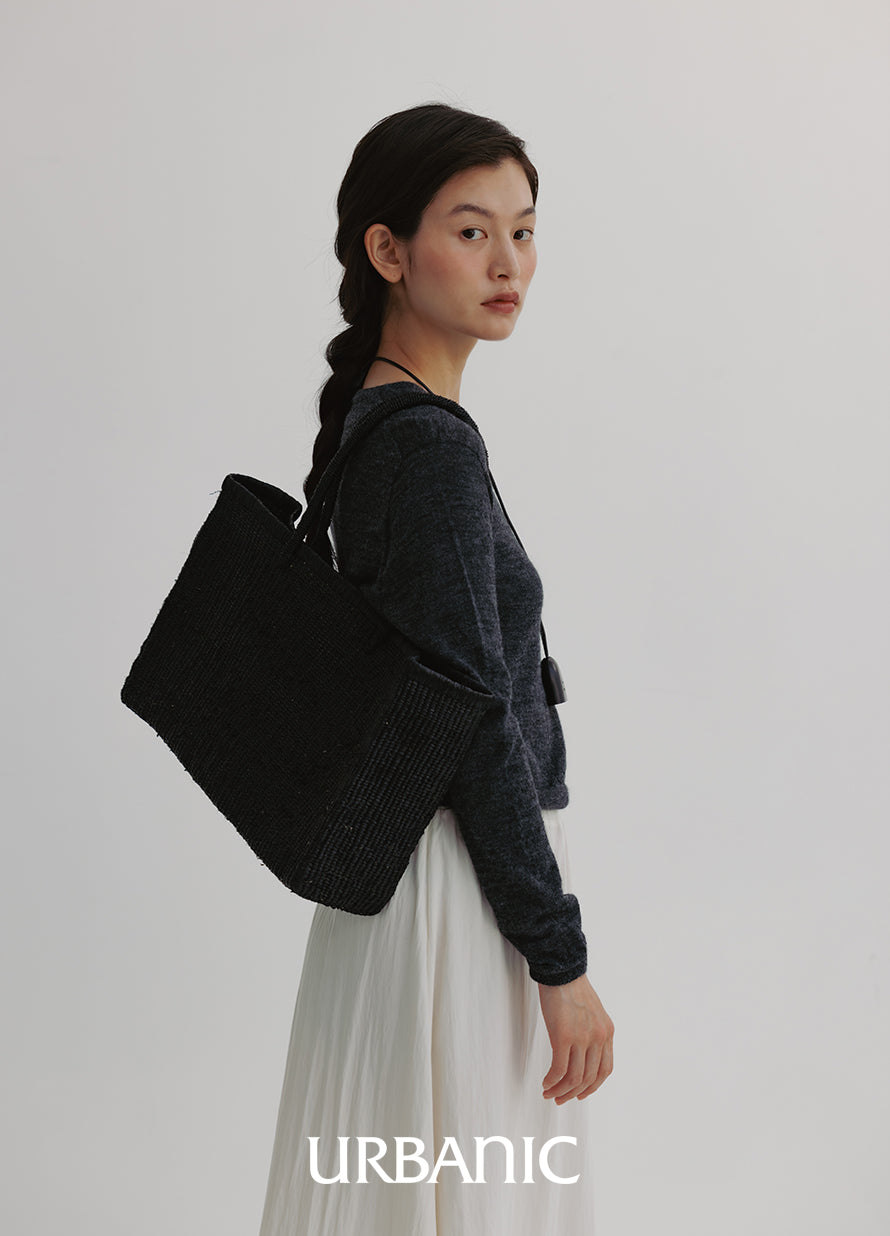 Raffia Shopper Bag