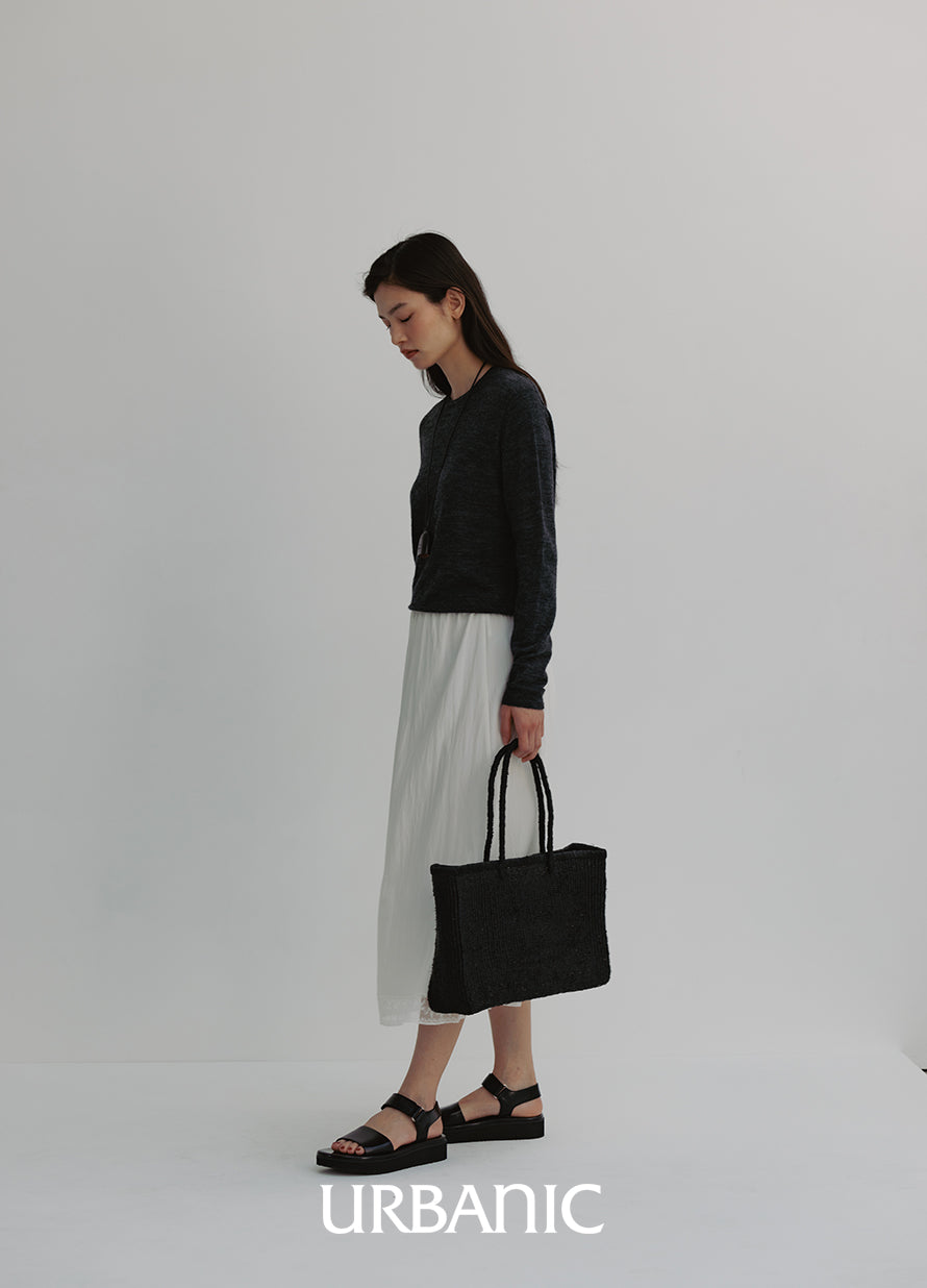 Raffia Shopper Bag