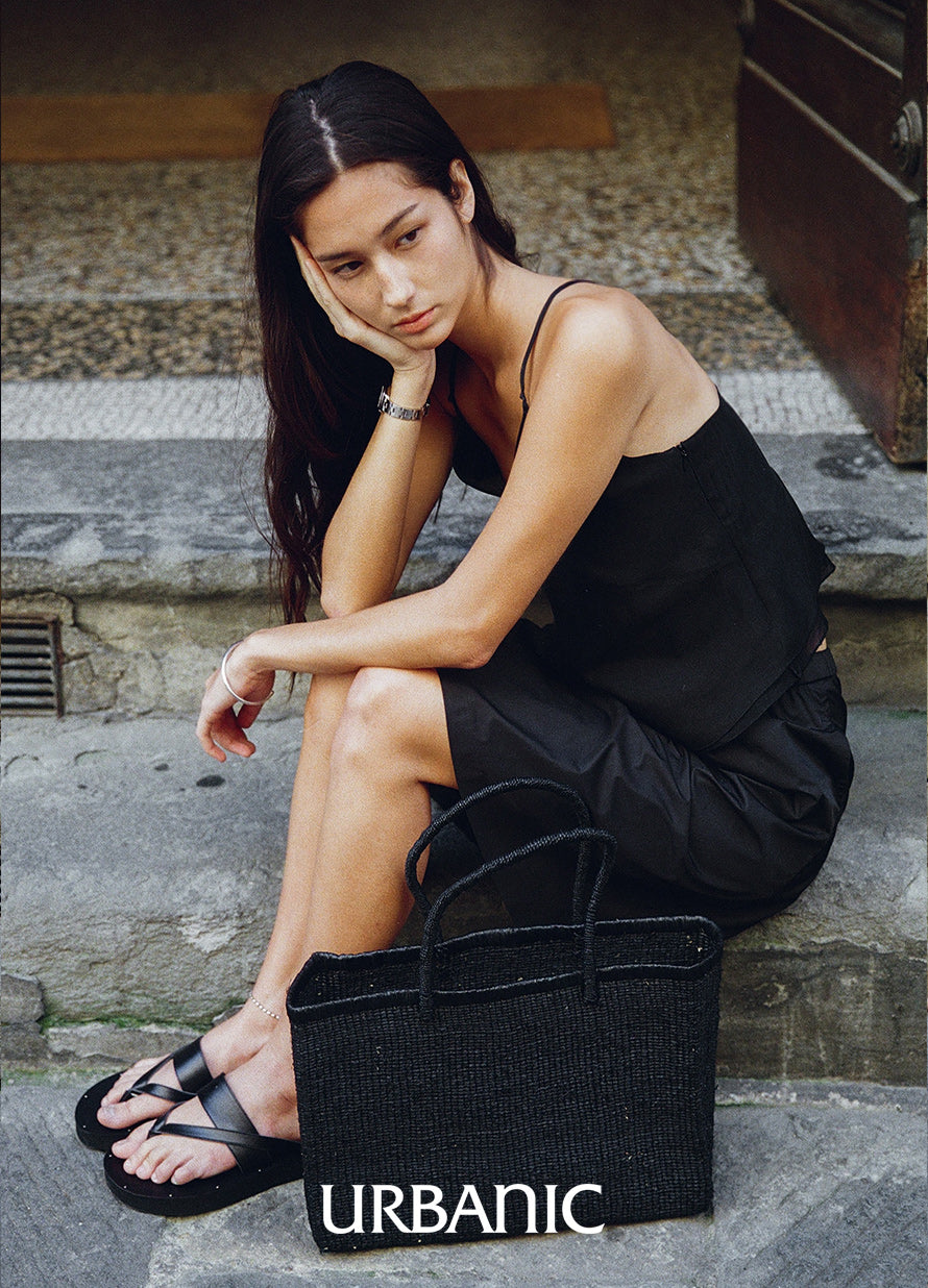 Raffia Shopper Bag