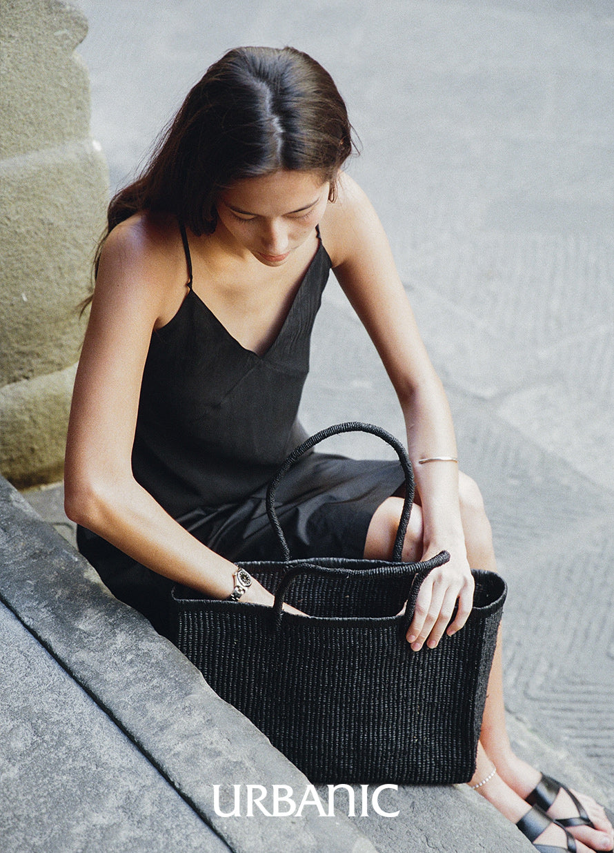 Raffia Shopper Bag