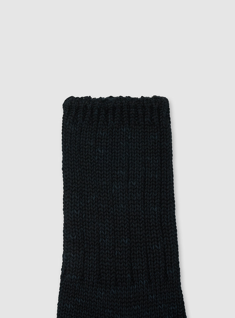 Slub Ribbed Socks