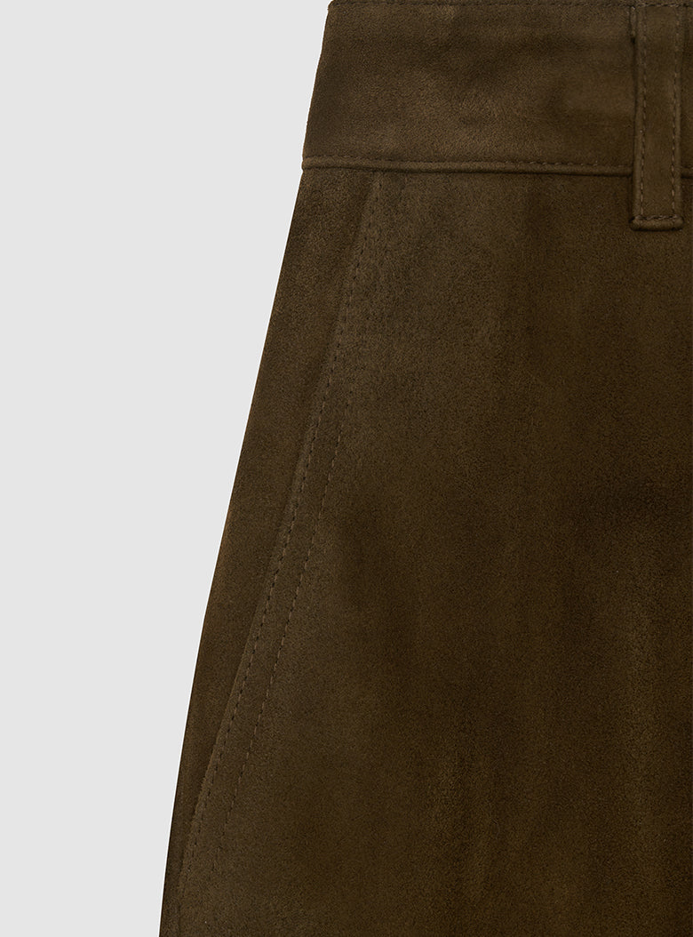 Suede Milanese Skirt