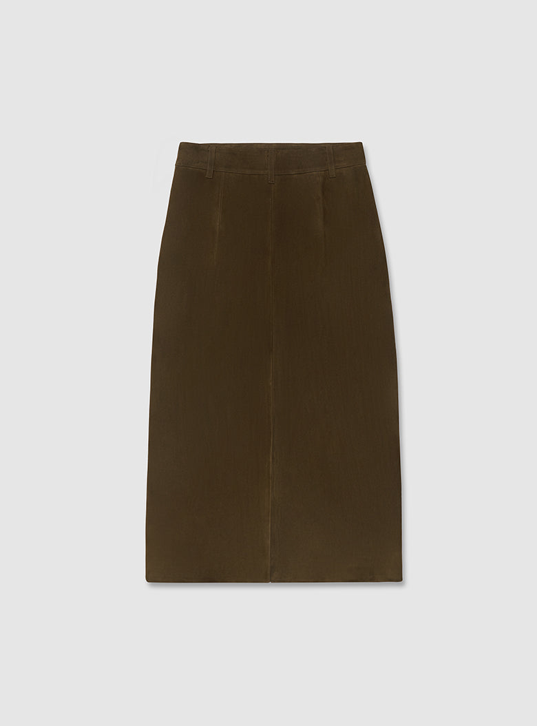 Suede Milanese Skirt