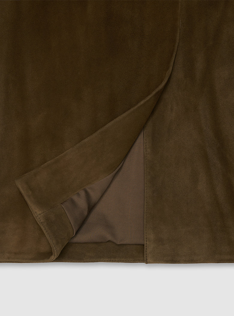 Suede Milanese Skirt