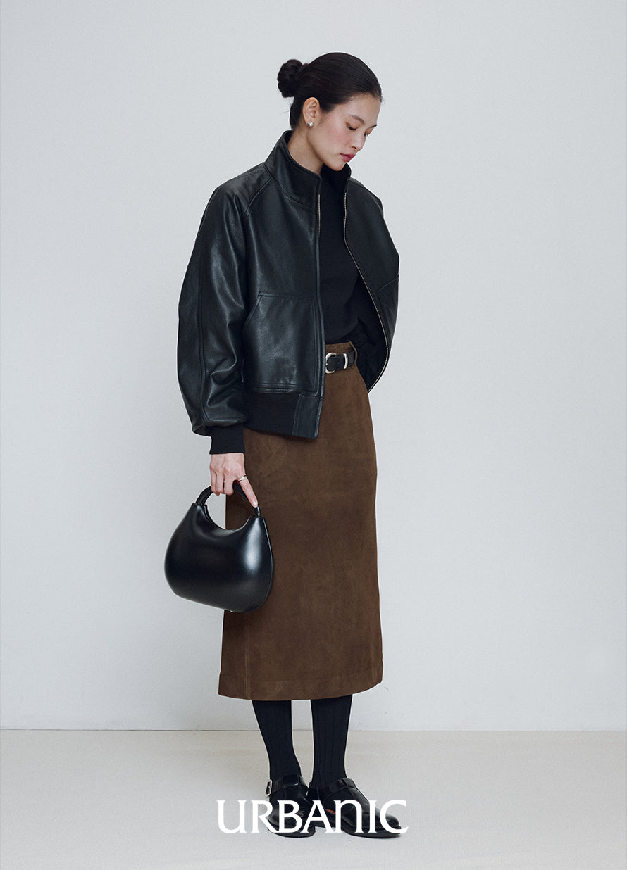 Suede Milanese Skirt